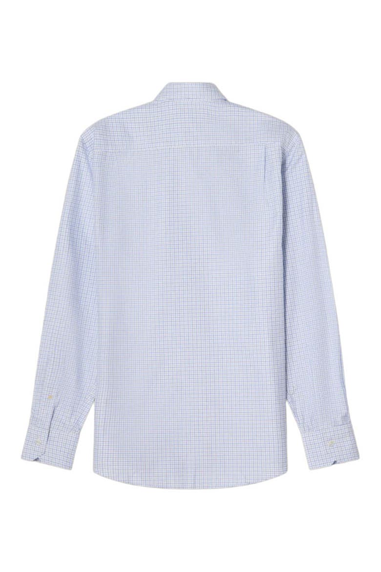Reynolds Mini Tattersall Shirt in Contemporary Fit, Alternate, color, Blue