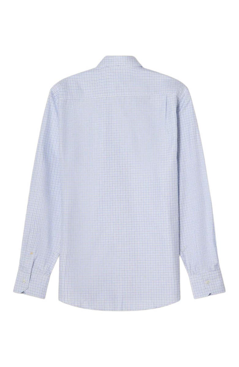 Robert Talbott Reynolds Mini Tattersall Shirt in Contemporary Fit, Alternate, color, Blue