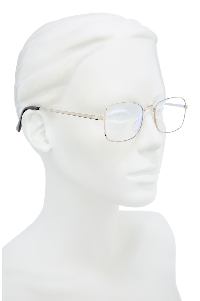 Rectangular Blue Light Blocking Glasses, Alternate, color, GOLD