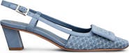 Roger Vivier Covered Buckle Jacquard Slingback Pump