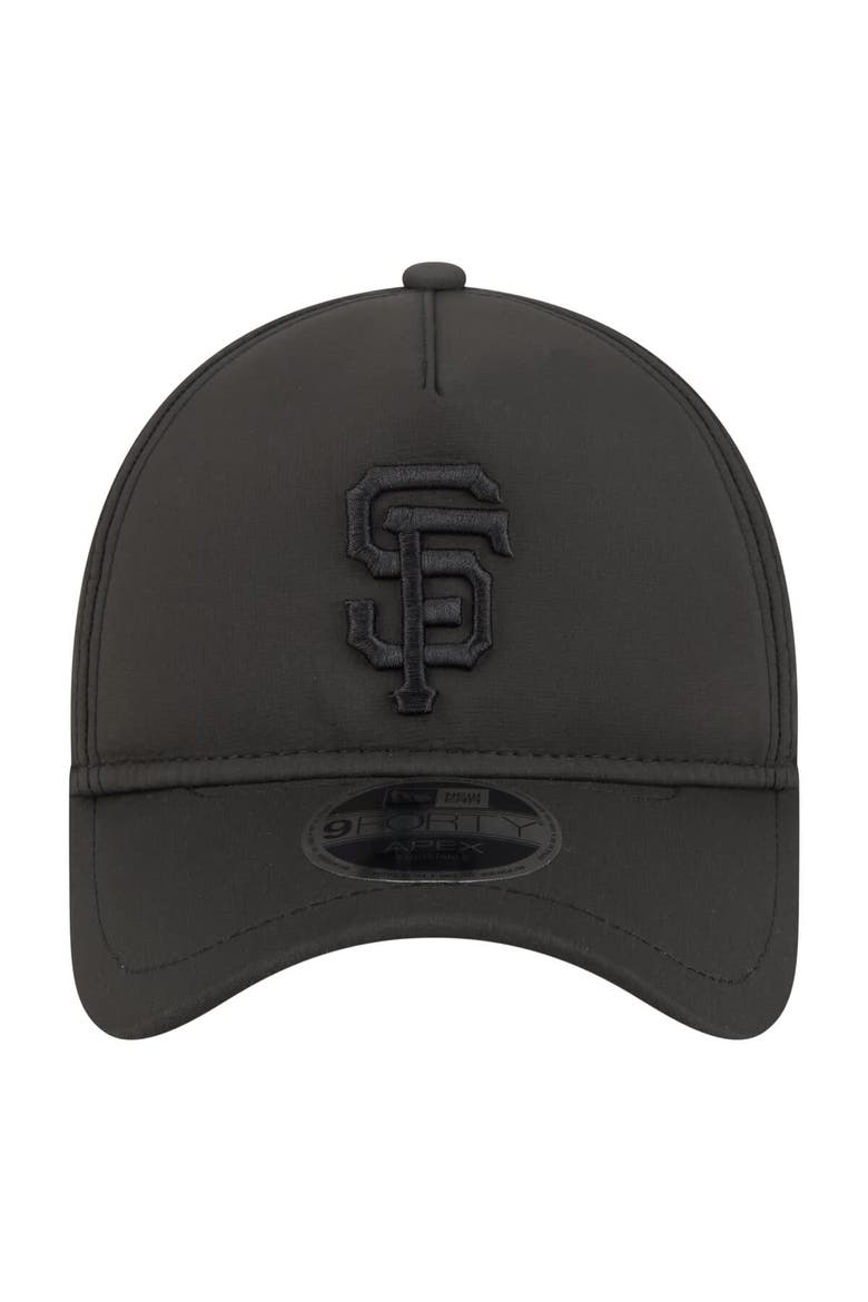 Men's New Era  Black San Francisco Giants Injection Apex 9FORTY Adjustable Hat, Alternate, color, Black