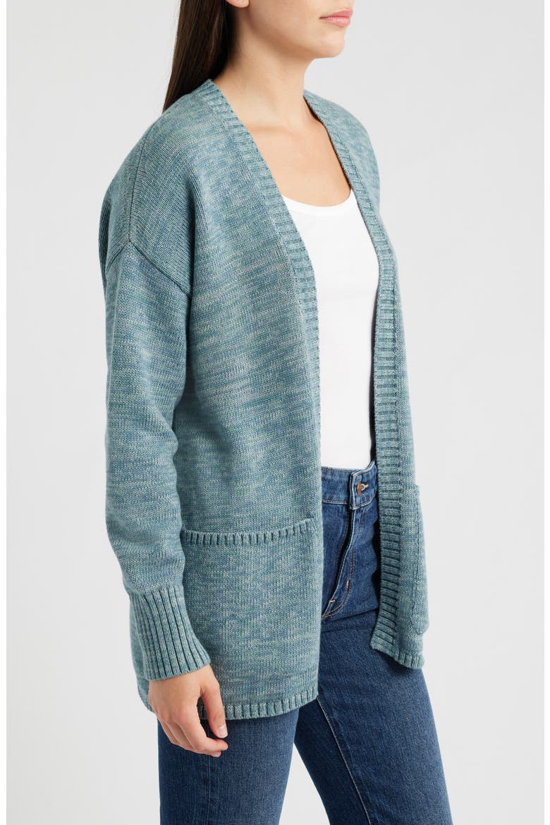 Sierra Springs Open Front Cardigan, Alternate, color, SEA BLUE MIX