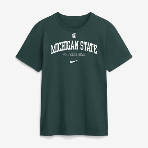 Men's Nike Green Michigan State Spartans Academic Arch T-Shirt