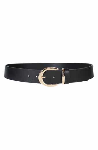 Linea Pelle Harness Buckle Faux Leather Belt