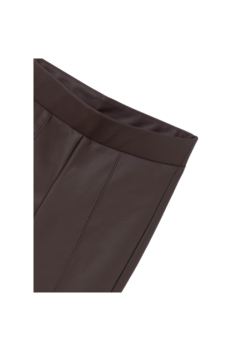 Faux Leather Leggings, Alternate, color, Chocolate
