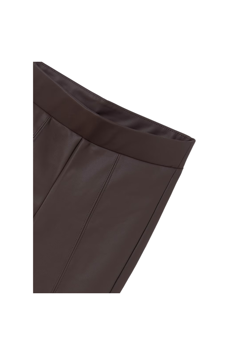 Mayoral Faux Leather Leggings, Alternate, color, Chocolate