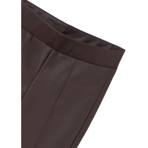 Mayoral Leather-effect Leggings In Brown