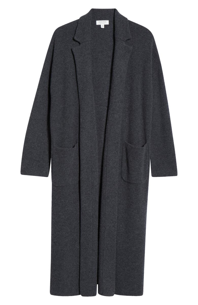 Nordstrom Wool & Cashmere Sweater Coat, Alternate, color, Grey Dark Charcoal Heather