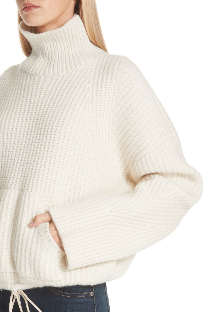 Undercover Ribbed Wool Turtleneck Sweater, Alternate, color, 
