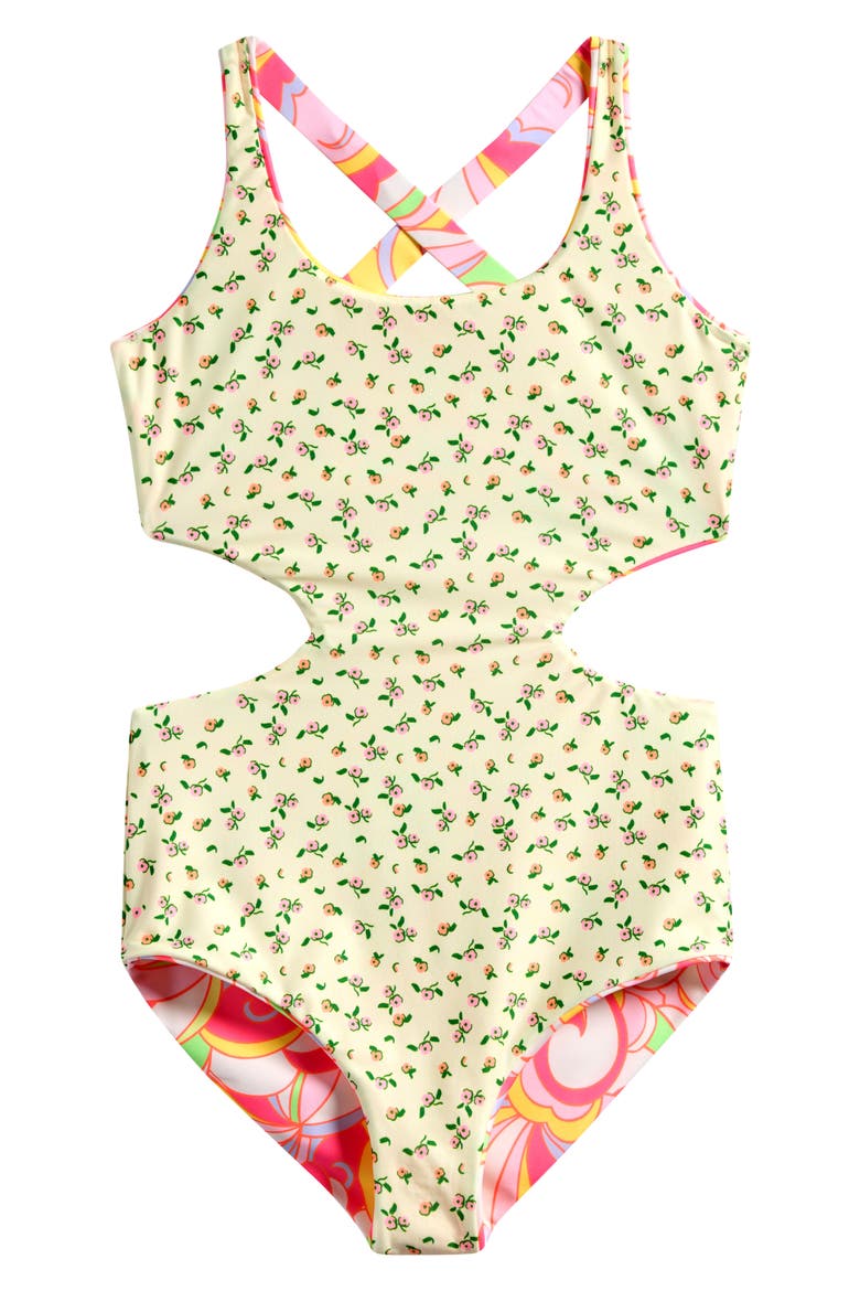 Kids' Bellini One-Piece Swimsuit, Alternate, color, PINK MULTI