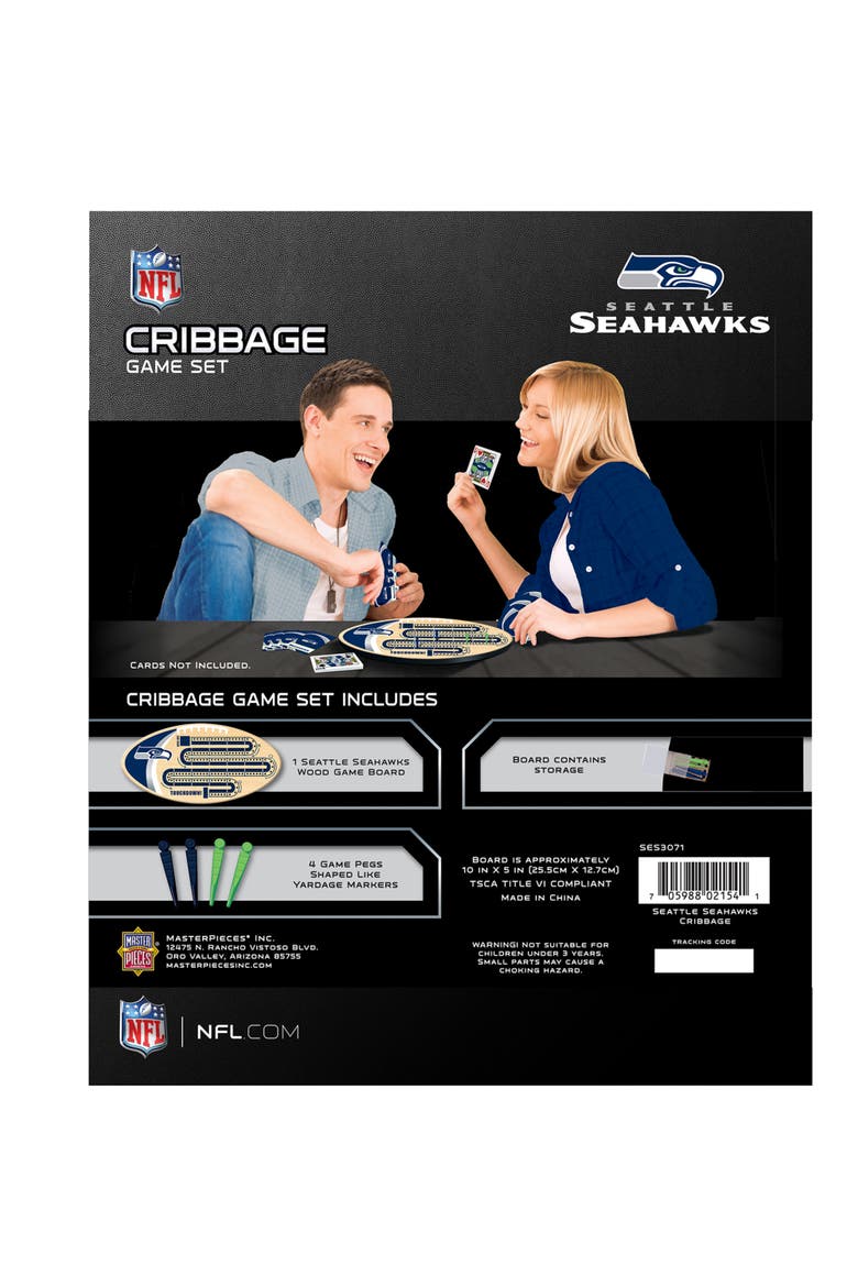 Seattle Seahawks Cribbage, Alternate, color, Multicolor