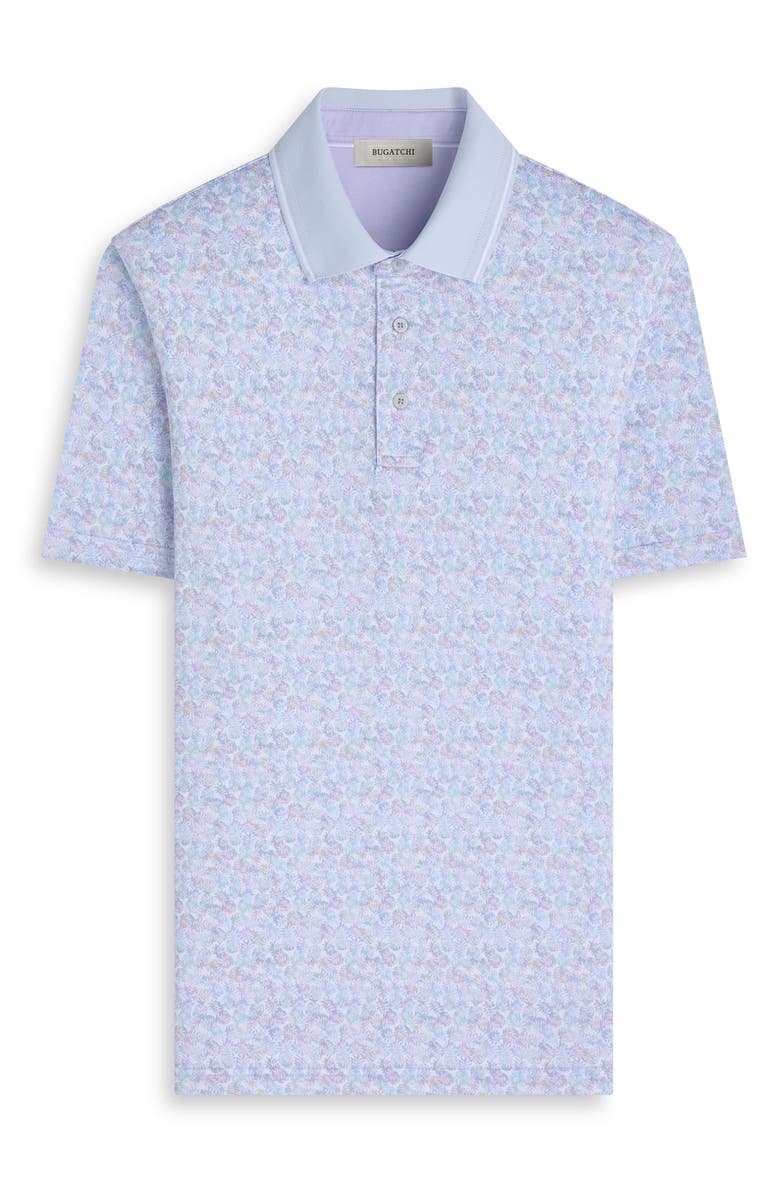 Bugatchi Three-Button Performance Polo, Alternate, color, Periwinkle