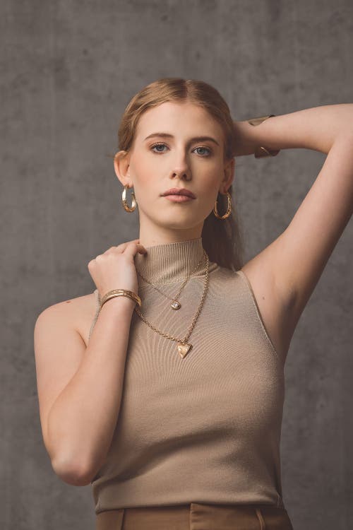 Collection 1304 Halo Bronze Earrings In Brown
