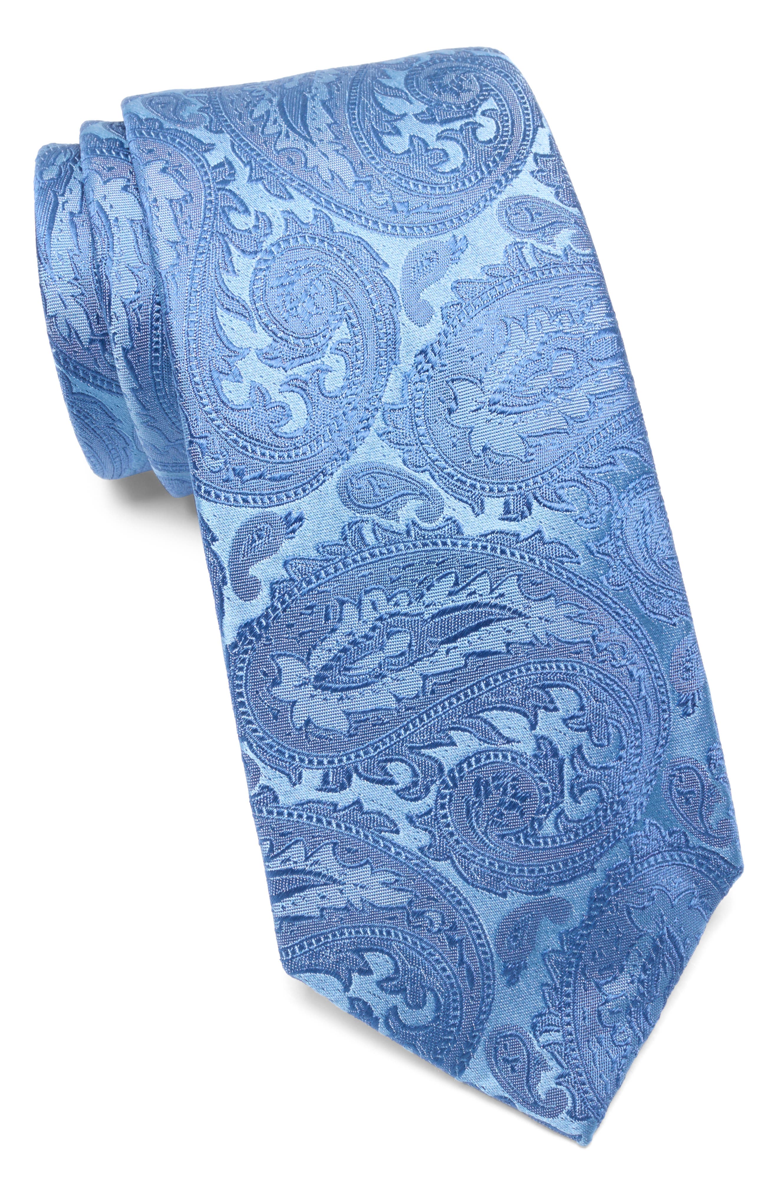 Duchamp Paisley Jacquard Silk Tie