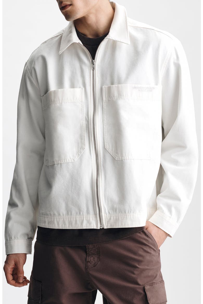 Cotton Overshirt, Main, color, ANTIQUE WHITE