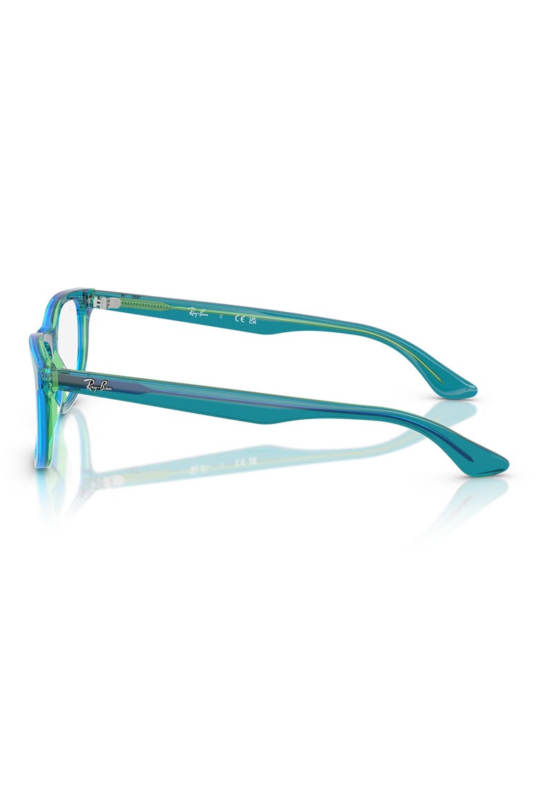 46mm Rectangle optical glasses, Alternate, color, BLUE GREEN