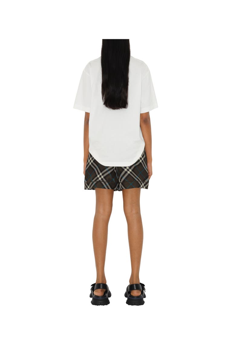 Burberry Check Silk Pyjama Shorts, Alternate, color, 
