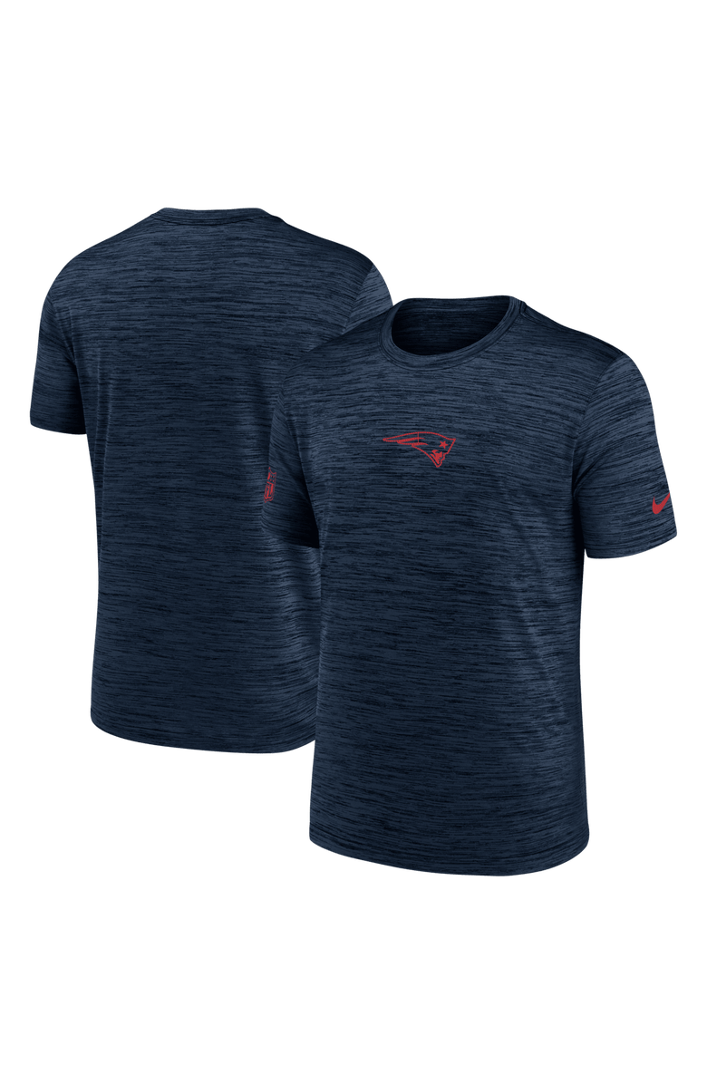 Nike Men's Nike Navy New England Patriots Sideline Velocity Performance T-Shirt, Main, color, 
