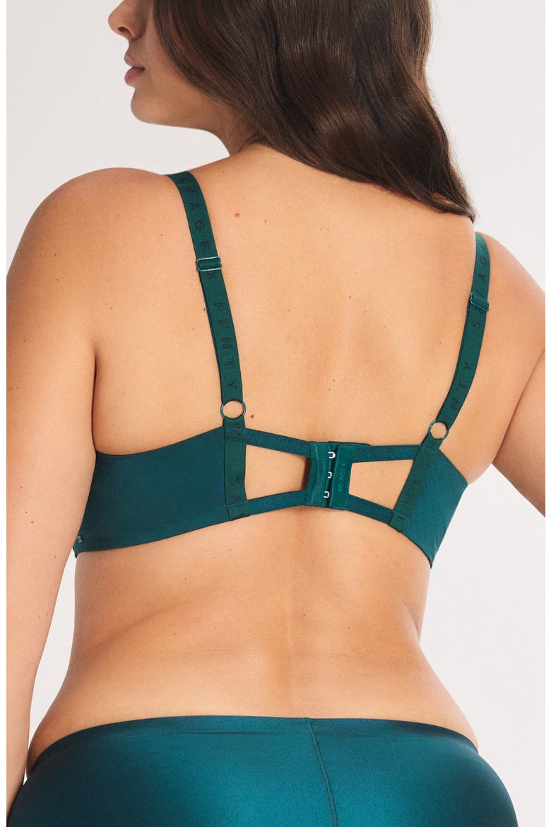 Microfiber Balconette Bra, Alternate, color, GREEN DEMEANOR