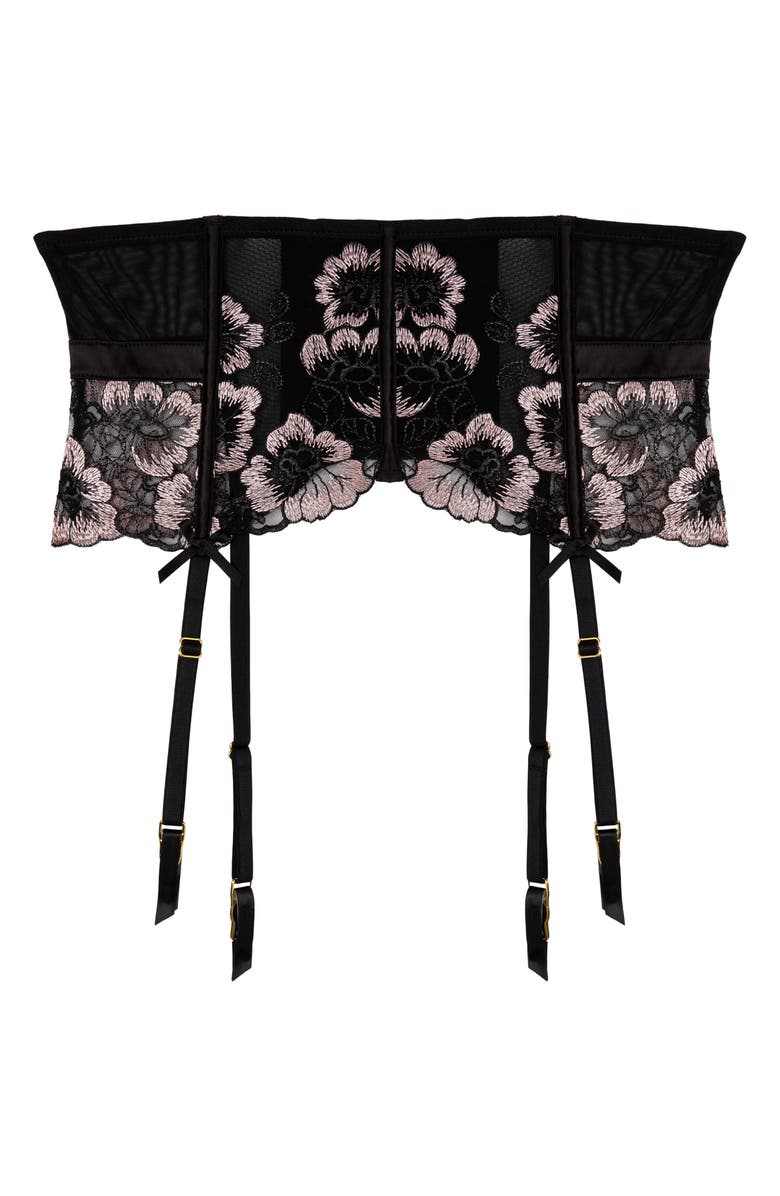 Playful Promises Alicia Embroidered Garter Belt, Main, color,