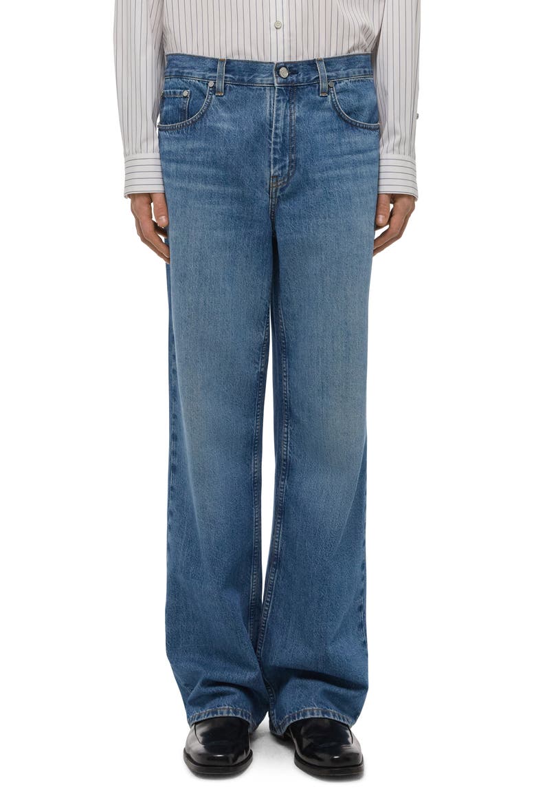 Brooklyn Low Rise Drop Straight Leg Jeans, Main, color, CLASSIC BLUE