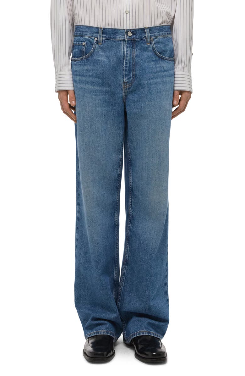 Helmut Lang Brooklyn Low Rise Drop Straight Leg Jeans, Main, color, Classic Blue