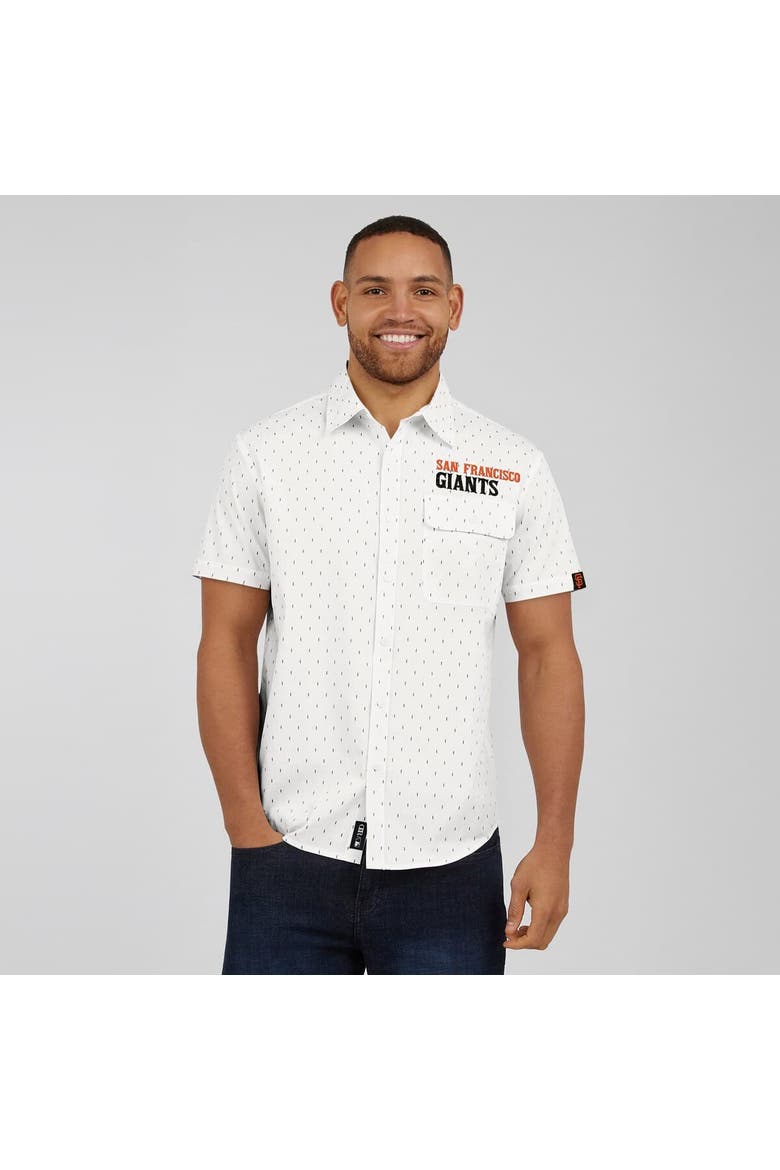 Men's Darius Rucker Collection by Fanatics  Cream San Francisco Giants Printed Button-Down Top, Alternate, color, Cream