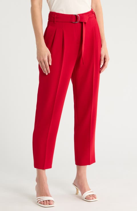 Tapiah Double D-Ring Belted Trousers