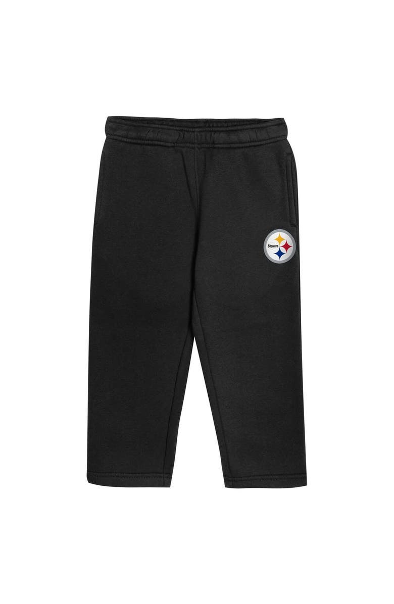 Outerstuff Toddler Outerstuff Black Pittsburgh Steelers Lineman Fleece Hoodie & Pants Set, Alternate, color, Black
