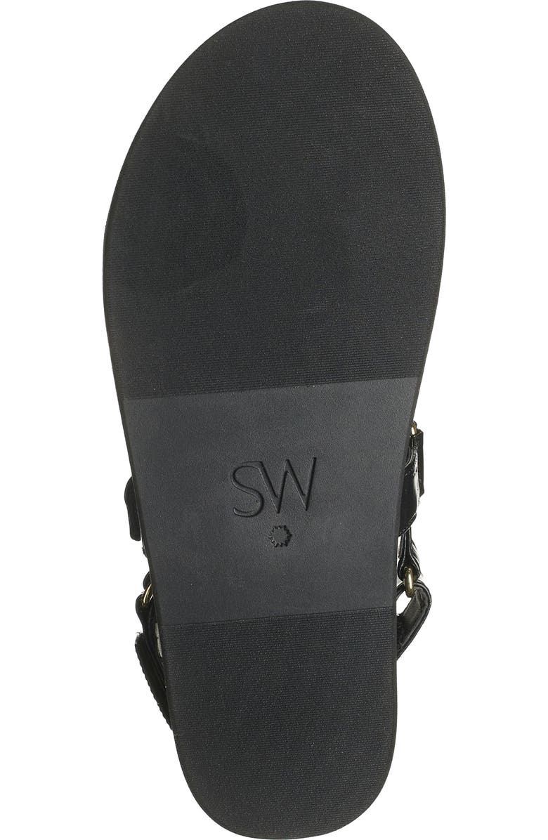 Stuart Weitzman Vail Croc Embossed Sport Sandal, Alternate, color,