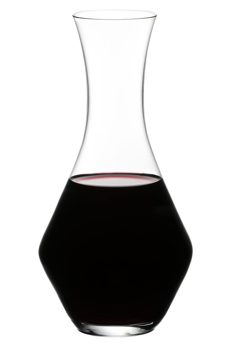 'Merlot' Crystal Decanter, Main, color, CLEAR