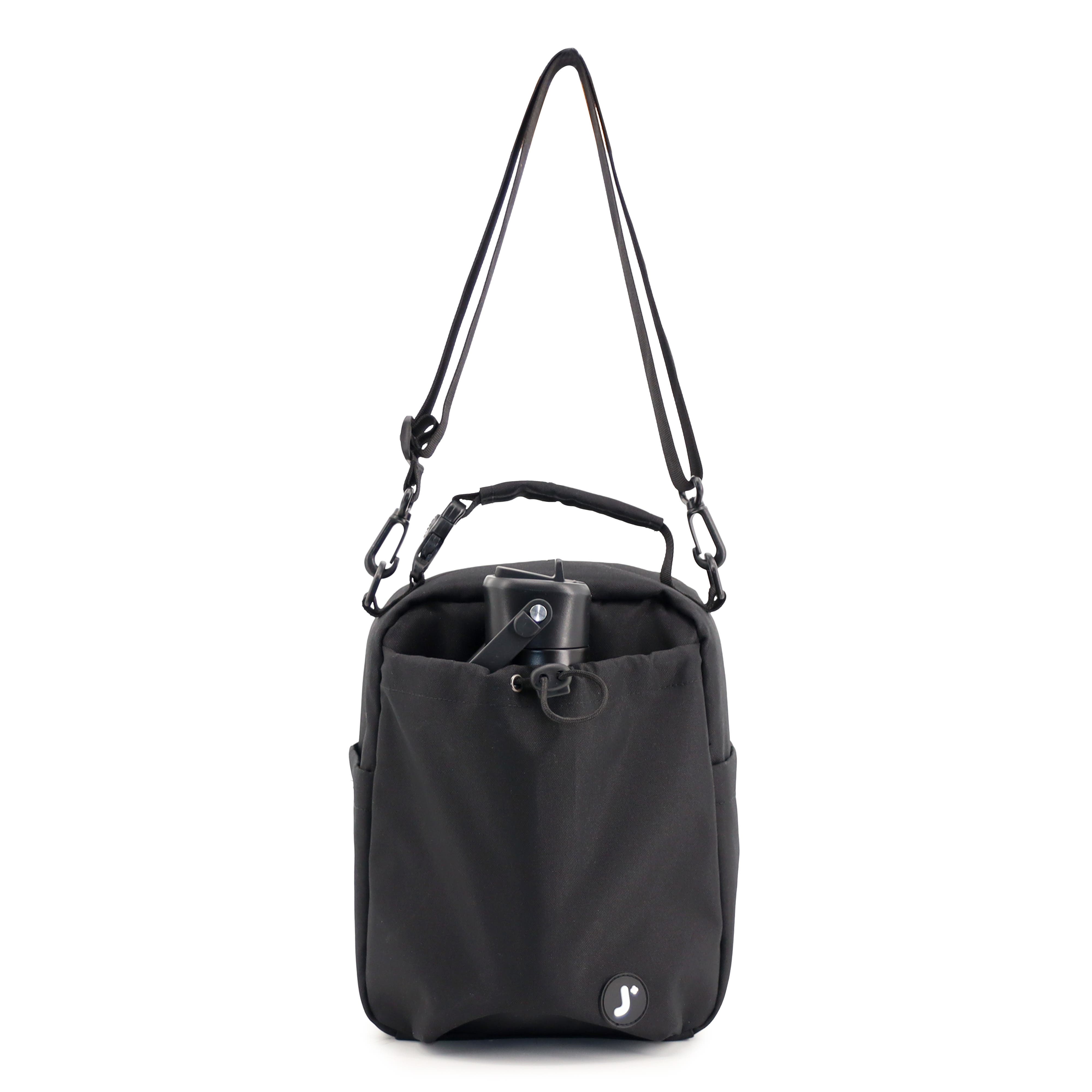 J World Cole Insulated Lunch Bag with Adjustable Strap, Alternate, color, Black