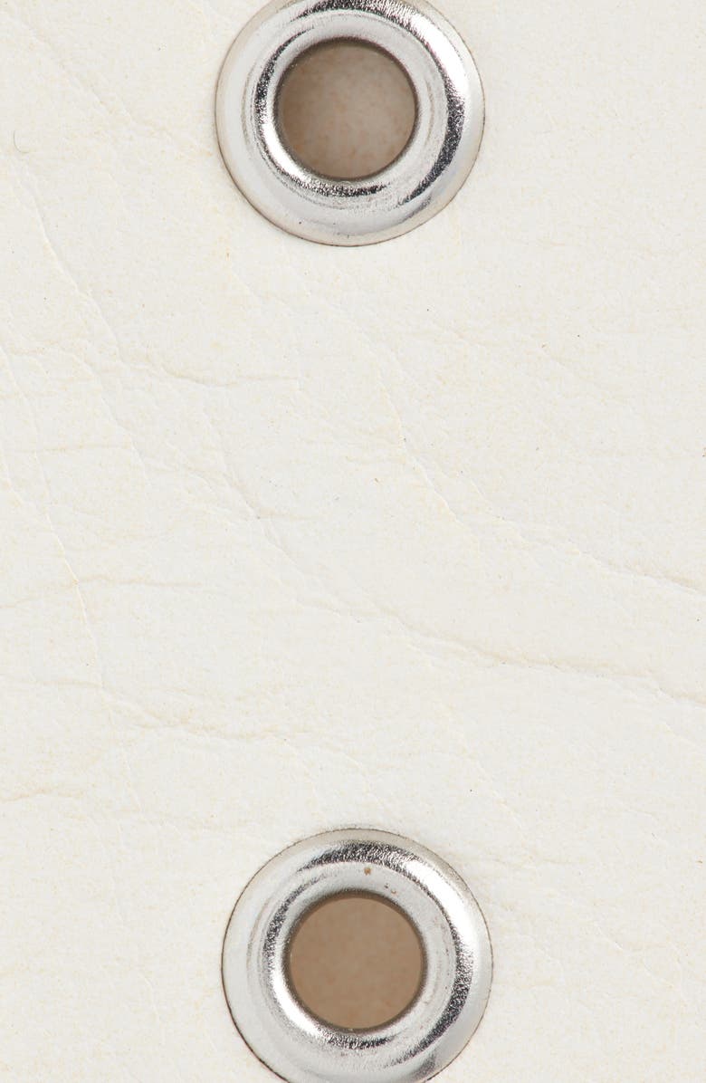 rag & bone Luna Leather Belt, Alternate, color, Antique White