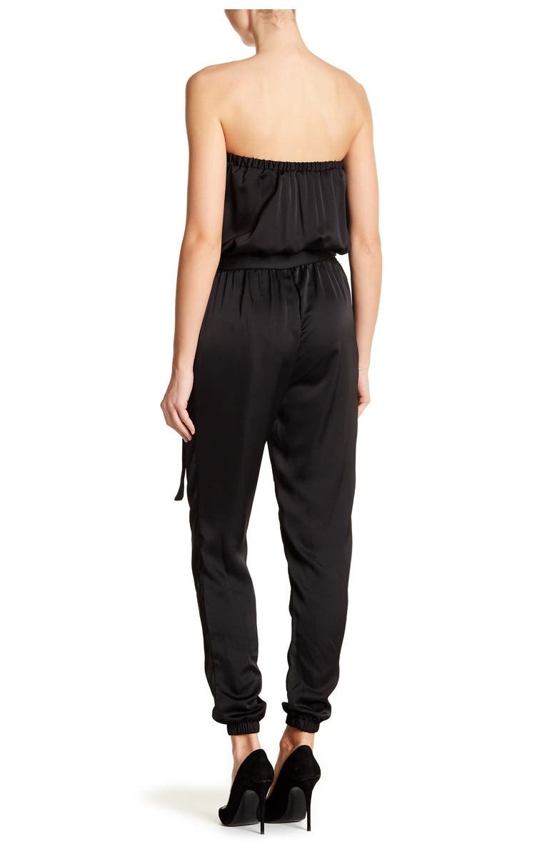 VANITY ROOM Strapless Blouson Top Jumpsuit, Alternate, color, 