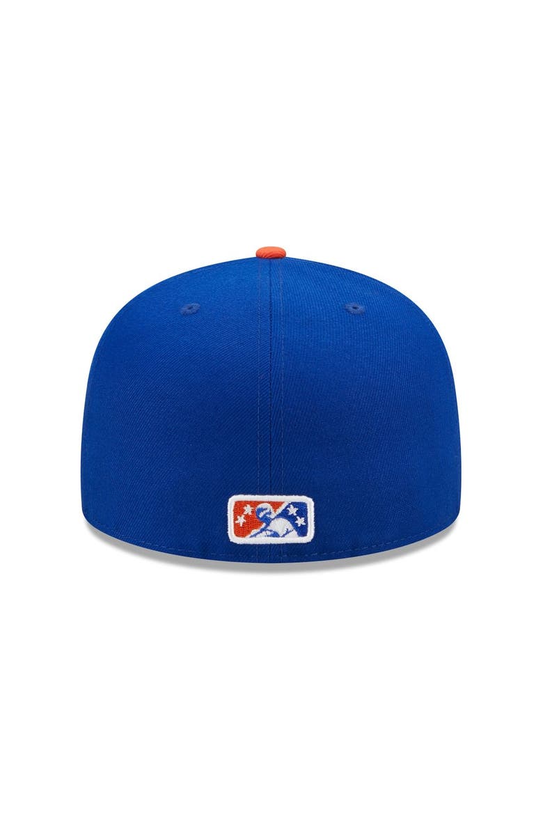 New Era Men's New Era Blue/Orange Syracuse Mets Marvel x Minor League 59FIFTY Fitted Hat, Alternate, color, Blue