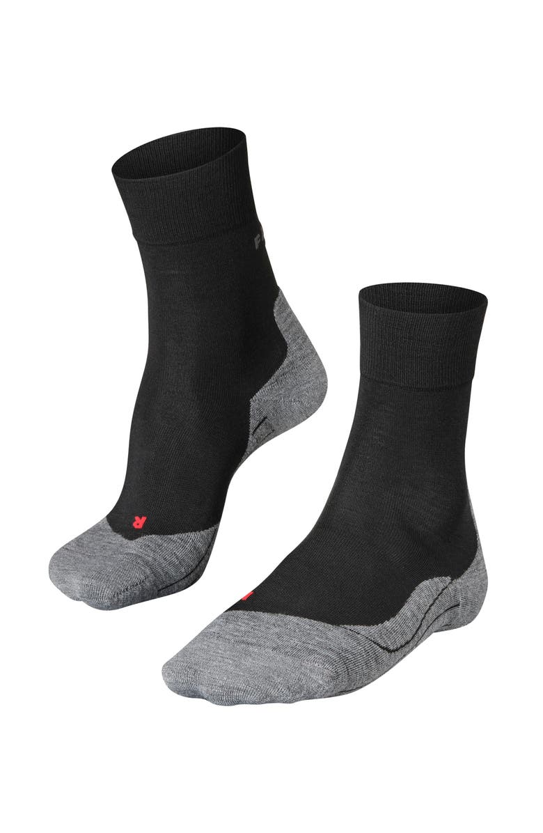 Falke RU4 Endurance Wool Running Socks, Main, color, Black-Mix