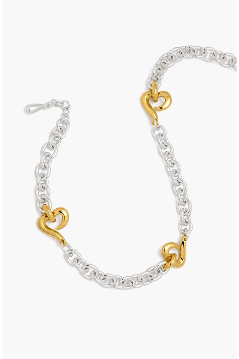 Loff Mix Metal Maxi Neckalce In Two Tone, Alternate, color, Two Tone