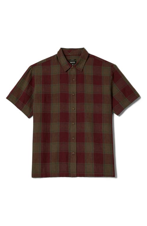 Brixton Cru Plaid Linen & Cotton Button-up Shirt In Multi