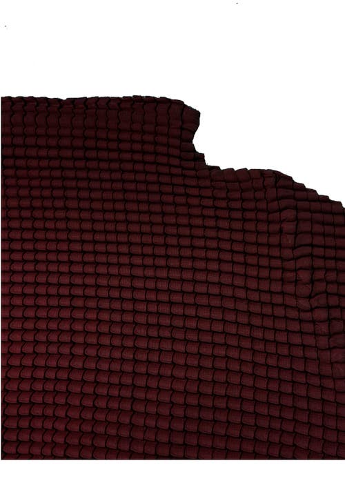 Baacal Ingrid Pleated Mock Neck Top In Burgundy
