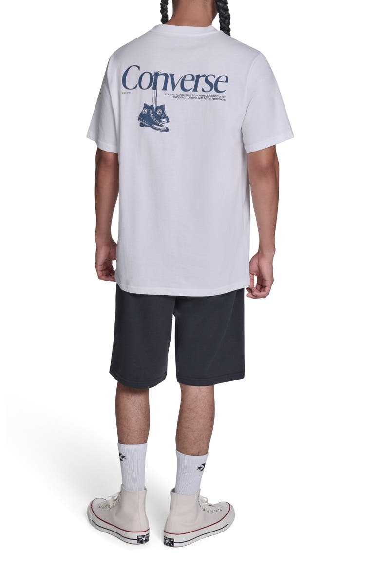 Men's Hanging Shoes T-Shirt, Alternate, color, WHITE 10A