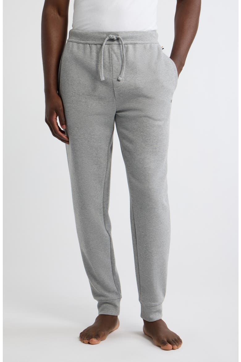 Waffle Knit Joggers, Main, color, MEDIUM GREY