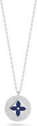 SPHERA MILANO Pavé Cubic Zirconia Round Pendant Necklace