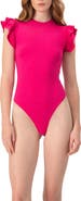 IVONNE Ruffle Sleeve Bodysuit