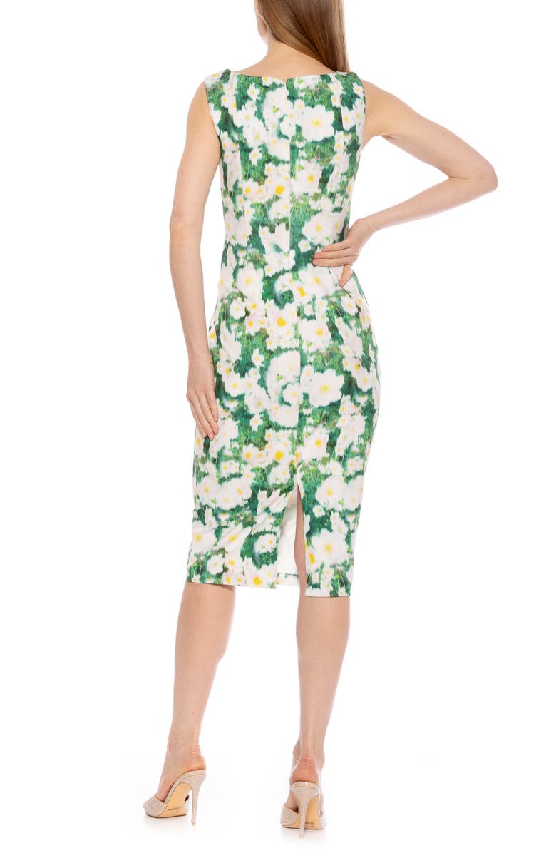 Alexia Admor Tie Detail Sleeveless Sheath Dress, Alternate, color,