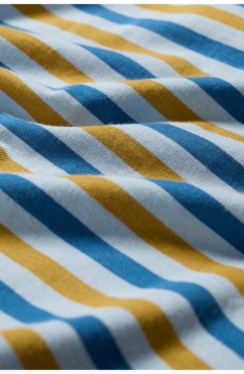 Seasalt Cornwall Sailor Stripe Three Quarter Sleeve Organic Cotton T-Shirt, Alternate, color, Duet Mini Cornish Pear