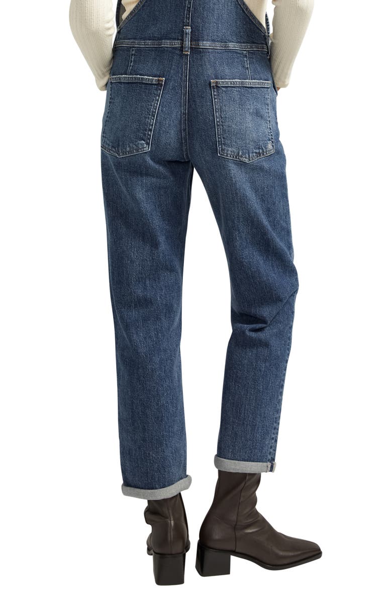 Silver Jeans Co. Baggy Denim Overalls, Alternate, color, Indigo