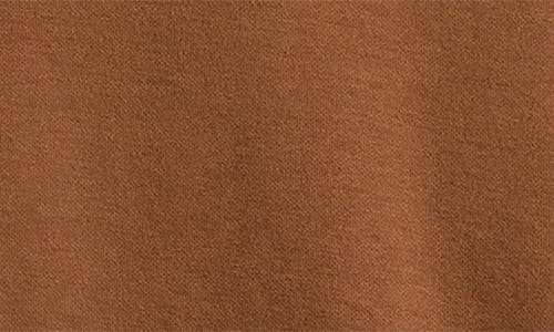 Skims Cotton Fleece Blend Classic Zip-up Hoodie In Brown