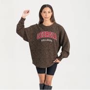 GAMEDAY COUTURE Women's Gameday Couture Brown Georgia Bulldogs Leopard Oversized Sweatshirt