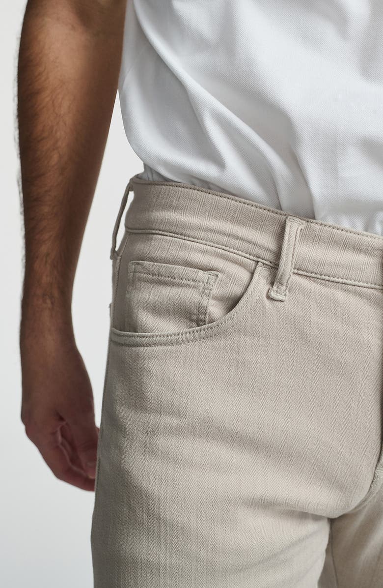 Mavi Jeans Jake Slim Leg Pants, Alternate, color, Oyster Herringbone