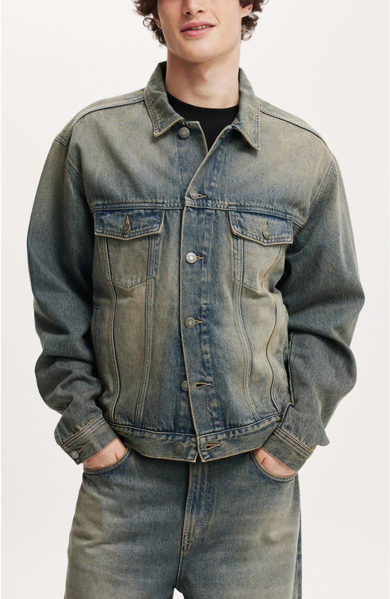 Cotton On Oversized Trucker Jacket, Main, color,